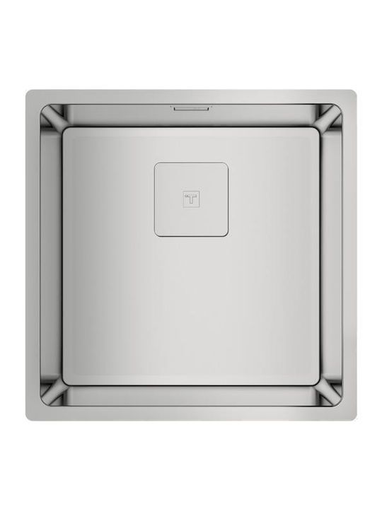 Teka FlexLinea RS15 40.40 PureClean Υποκαθήμενος Νεροχύτης Inox Σατινέ Μ44xΠ44cm Ασημί