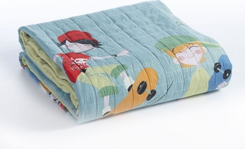 Nef-Nef Homeware Παιδικό Κουβερλί Μονό Boys Will Be Boys Petrol 180x220εκ.