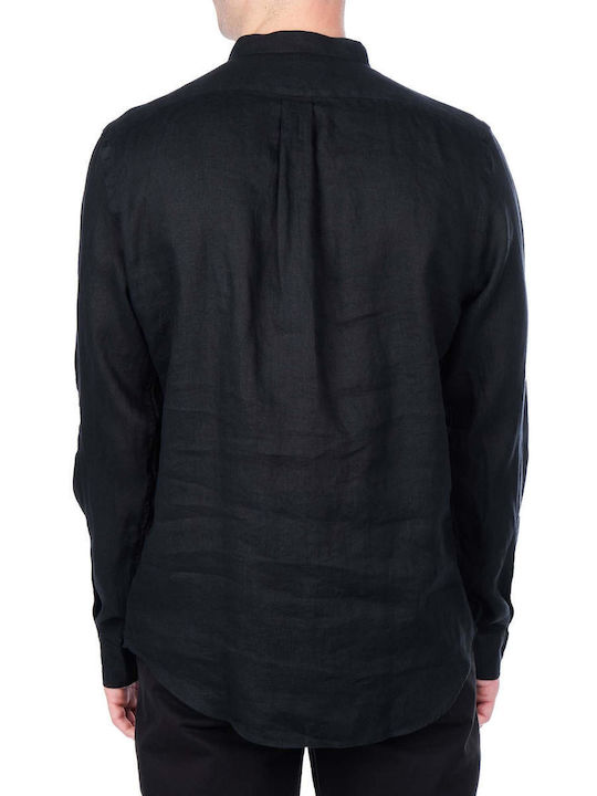 Ralph Lauren Men's Shirt Long Sleeve Linen Black