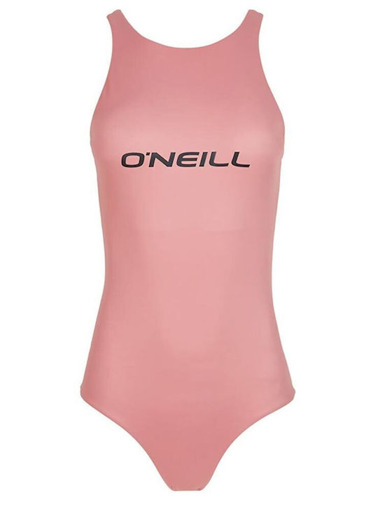 Athletic One-Piece Swimsuit Pink