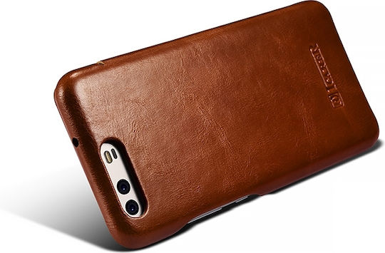iCarer Curved Edge Vintage Brieftasche Leder Schwarz (Huawei P10)