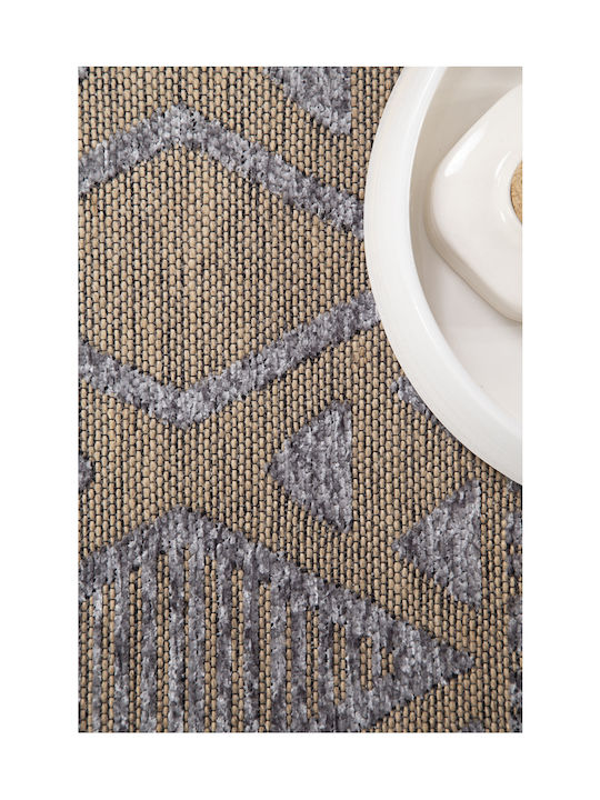 Royal Carpet Gloria Cotton 10 Χαλί Ορθογώνιο Καλοκαιρινό Grey 120x180cm