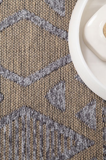 Royal Carpet Gloria Cotton 10 Χαλί Ορθογώνιο Καλοκαιρινό Grey 120x180cm