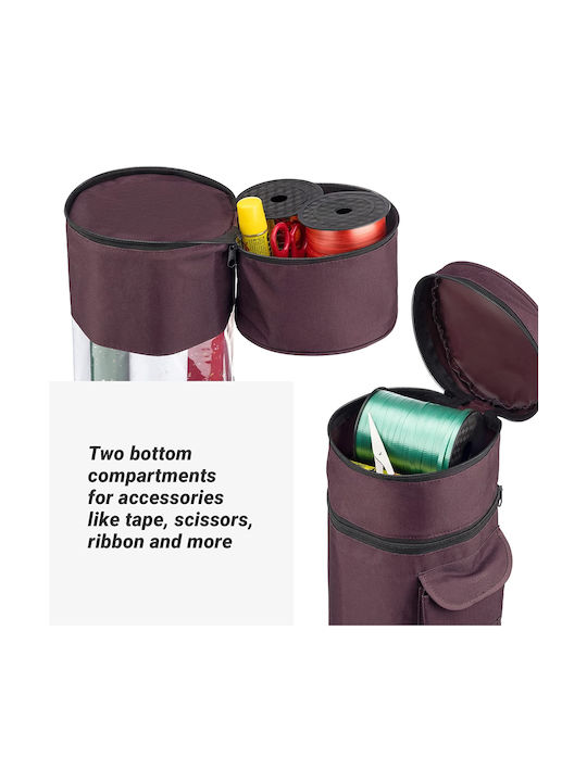 Geantă de Desen din Material Textil cu fermoar și Sling Violet