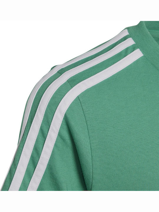 Kinder-T-Shirt Grün Essentials 3-Stripes