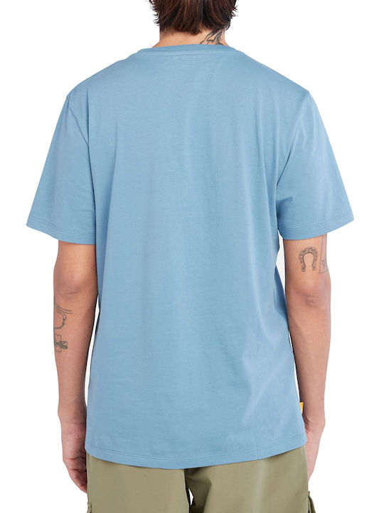 Timberland Men's Short Sleeve T-shirt Light Blue