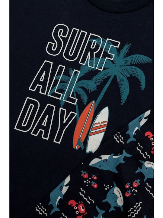 Minerva Kids' Pajamas Summer Blue SURF DAY
