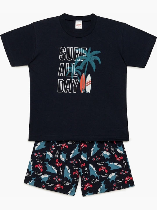 Minerva Kids' Pajamas Summer Blue SURF DAY