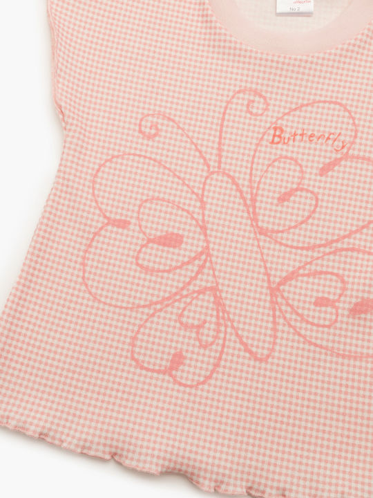 Minerva Pijama pentru copii De vară Roz Magic Butterfly