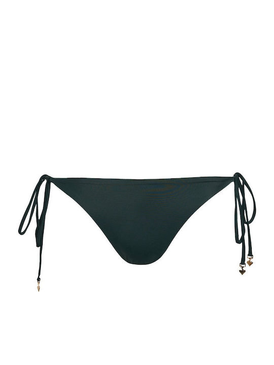 Bikini Slip with Ties Khaki