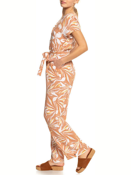 Breeze Of Sea Women's Short-sleeved One-piece Suit Orange