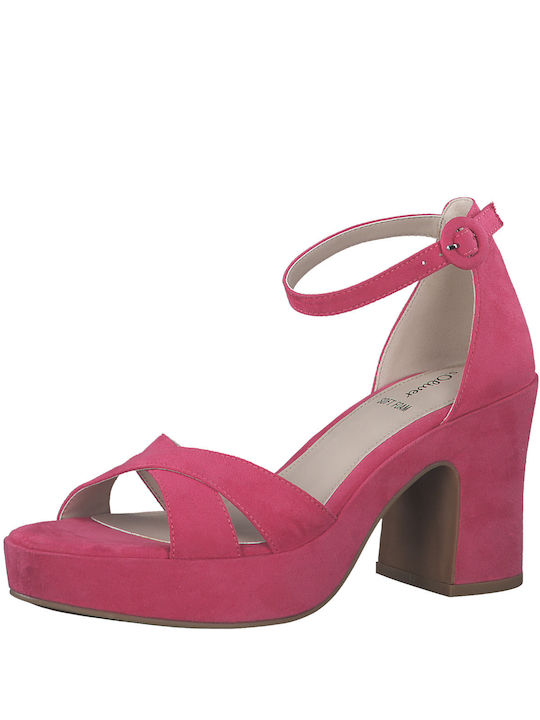 S.Oliver Damen Sandalen in Fuchsie Farbe