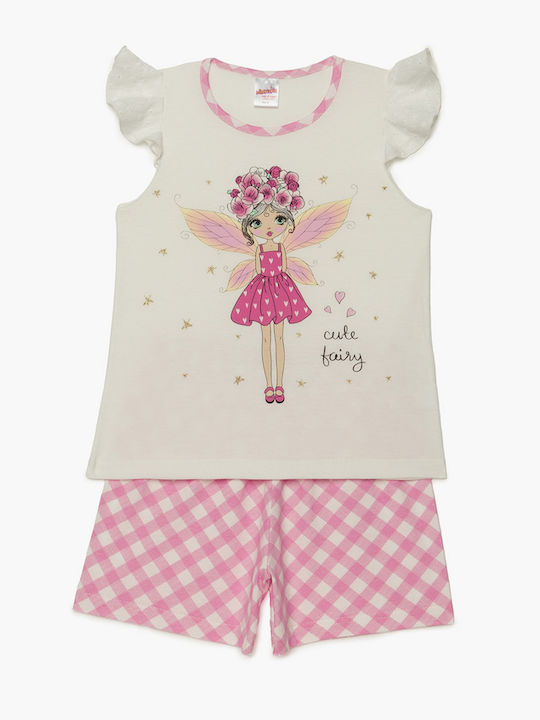 Minerva Pijama pentru copii De vară Ecru Cute Fairy