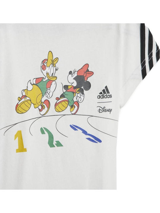 Kids Top White Minnie Mouse