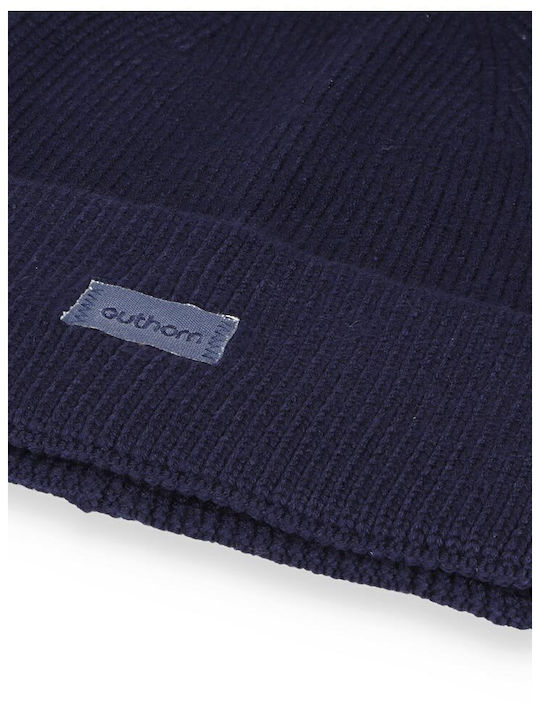 Beanie Beanie with Rib Knit in Blue color