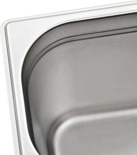 vidaXL Σκεύος Gastronorm Ανοξείδωτο GN1/4 με Βάθος 200mm 4τμχ