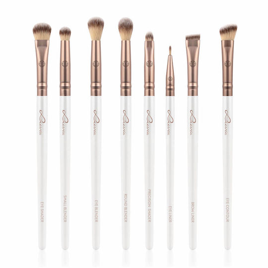 Luvia Professionell Set mit Make-up-Pinseln aus synthetischem Haar Prime Vegan Pro 12Stück