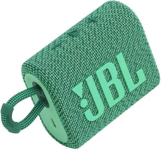 JBL Go 3 Eco Waterproof Bluetooth Speaker 4.2W with Battery Life up to 5 hours Green