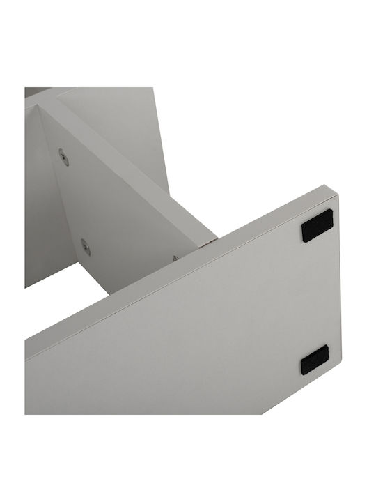 Rectangular Side Table Amabella Wooden White L45xW17xH52cm.