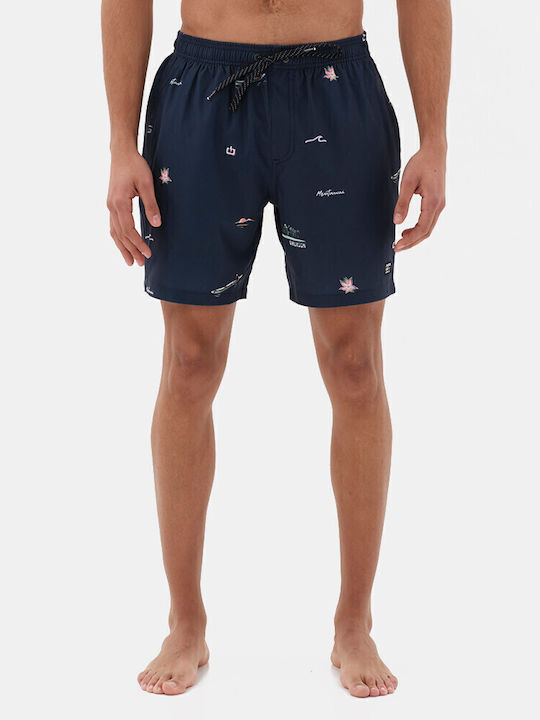 Ανδρικό Μαγιό Σορτς Navy Blue με Σχέδια