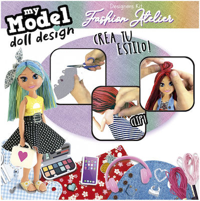 Educa Kids' Craft My Model Doll Design Fashion Atelier for Children 6++ Years