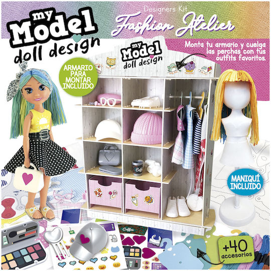 Educa Kinderhandwerk My Model Doll Design Fashion Atelier für Kinder 6+ Jahre+ Jahre