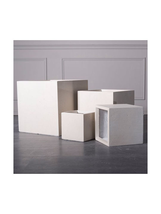 Supergreens Rocky Κασπώ Κεραμικό Γκρι 50x50x50εκ.