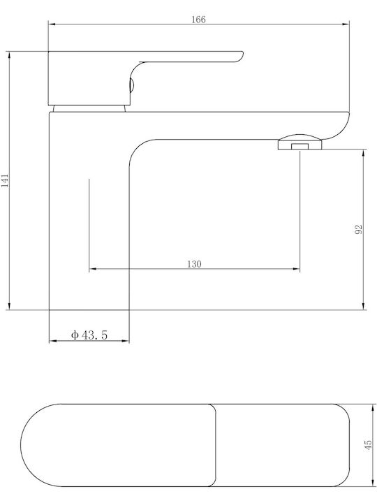 Vinci Compito Mischung Waschtischarmatur
