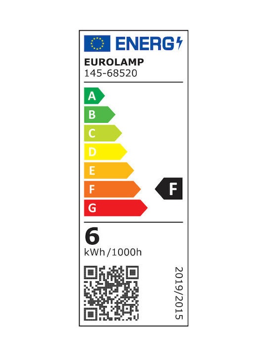 Eurolamp Outdoor Ceiling Spot with Integrated LED 6W 540Lm with Cool White Light in White Color 145-68520