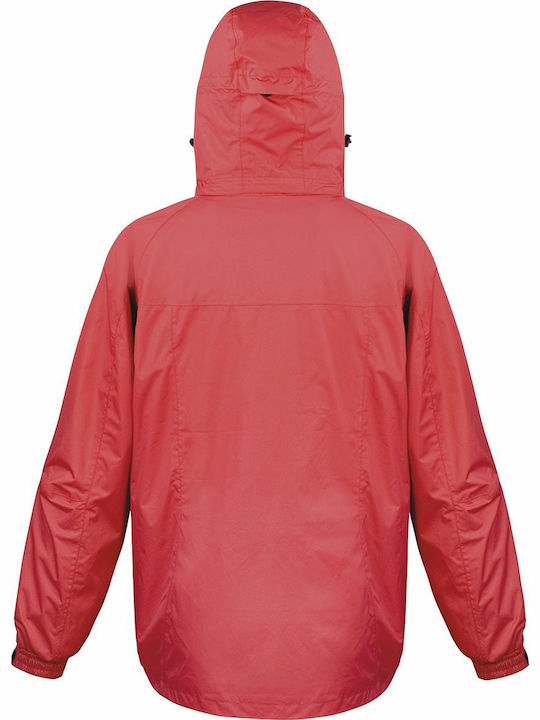 Result Herren Jacke Lässig Rot