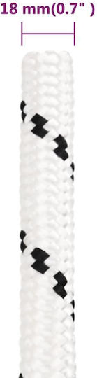 vidaXL Rope with Diameter 18mm and Length 50m Work Rope Black 18mm 50m made of Polyester
