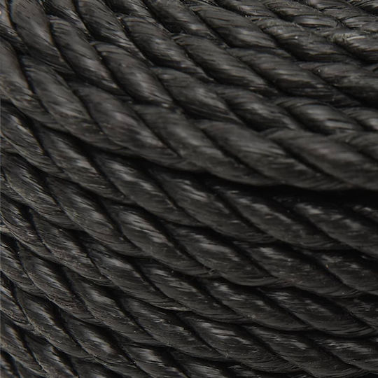 vidaXL Rope with Diameter 12mm and Length 500m Black Work Rope 12mm 500m Polypropylene