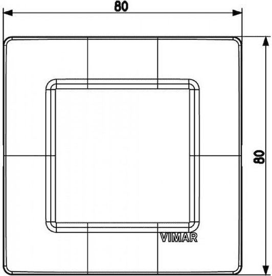 Vimar Plana Switch Frame 1 Position Vertical Installation in Green Color 14642.47