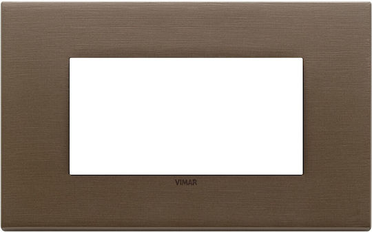 Vimar Eikon Exe Switch Frame 1 Position Horizontal Installation in Bronze Color 22654.12