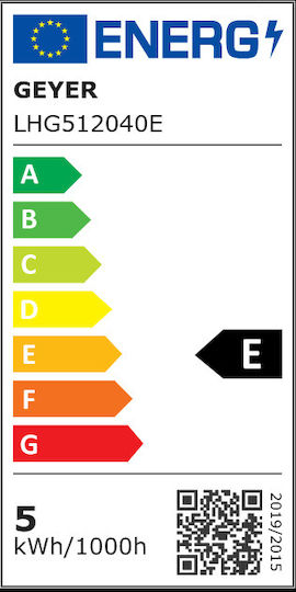 Geyer Λάμπα LED 5W για Ντουί GU10 και Σχήμα PAR16 Φυσικό Λευκό 550lm