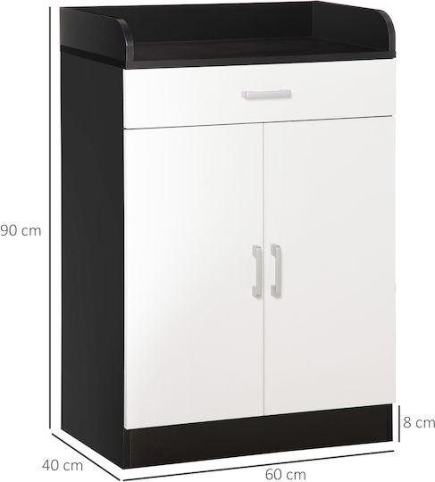 Επιδαπέδιο Ντουλάπι με Πάγκο Εργασίας 60x40x90cm Λευκό