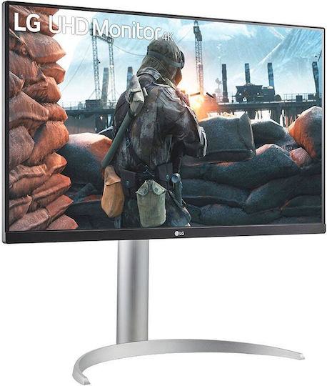 LG 27UP650P-W IPS HDR Spiele-Monitor 27 Zoll 4K 3840x2160 mit Reaktionszeit 5ms GTG Silber