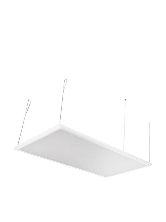 Adeleq Parallelogramm Anhänger LED Panel 42W mit Warmes Weiß Licht 3000K