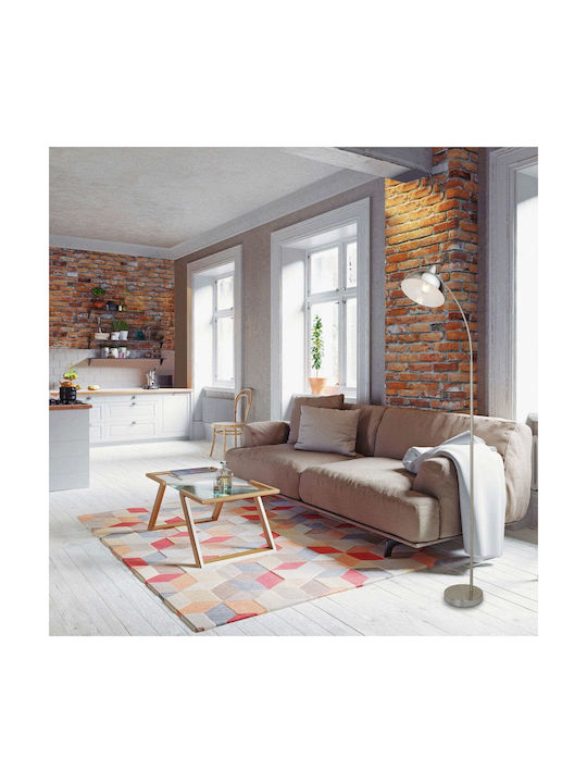 Rabalux Floor Lamp H158cm. with Socket for Bulb E27 Silver