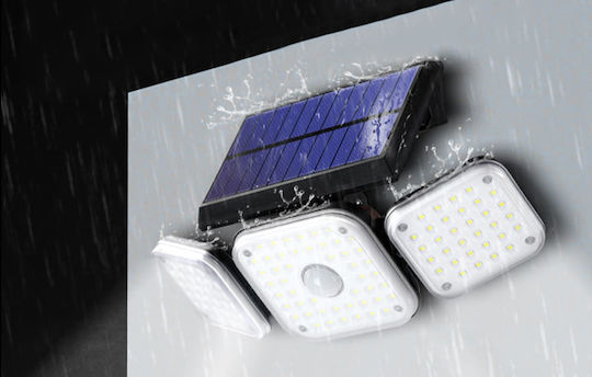 Superfire Επιτοίχιο Ηλιακό Φωτιστικό 22W 300lm IP54 26x10x14εκ.