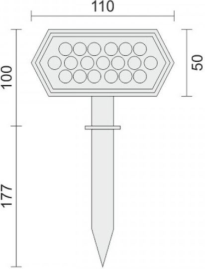 Spot Light Соларна Светлина 4W с Студено бяло Светлина 6000К IP65