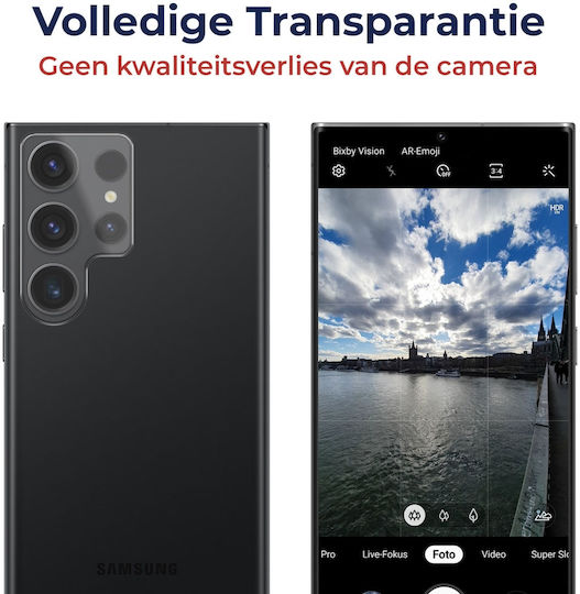 Rosso Προστασία Κάμερας Tempered Glass Διάφανο για το Galaxy S23 Ultra