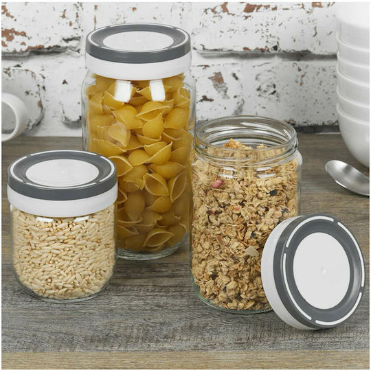 Excellent Houseware Vaza Uz General cu capac ermetic Sticlă Transparent 1000ml Excellent Houseware Vaza Uz General cu capac ermetic Sticlă Transparent 1000ml
