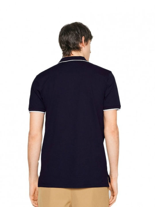 Hugo Boss Bluza Bărbătească cu Mânecă Scurtă Polo dark blue