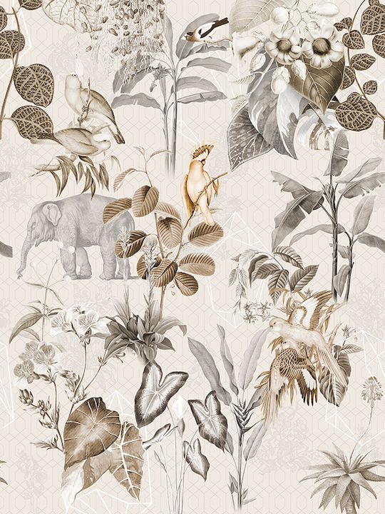 Wallpaper Floral Utopia Beige L200xW280cm