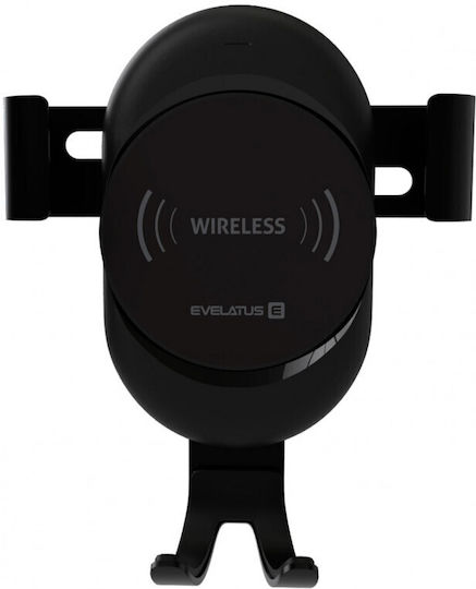Evelatus WCH02 Suport Auto Pentru Telefon Mobil Cu Cârlige Reglabile Negru