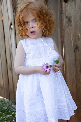 Bambolino Baptism Dress Vasileia White