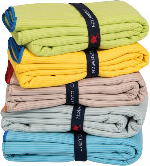 Greenwich Polo Club Πετσέτα Microfiber Σώματος 280gr/m² Πράσινη 180x90εκ.