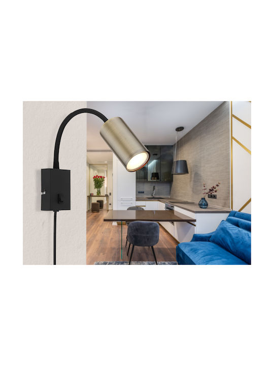 Globo Lighting Robby Μονό Σποτ με Ντουί GU10 σε Χρυσό Χρώμα