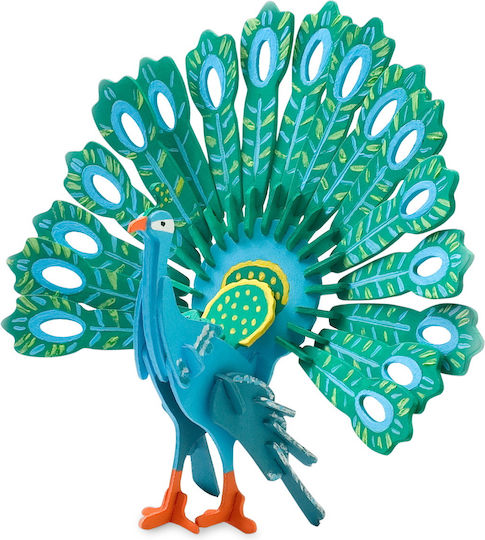 Pebaro Wooden Construction Toy Peacock for Children 6+ years old+ Years